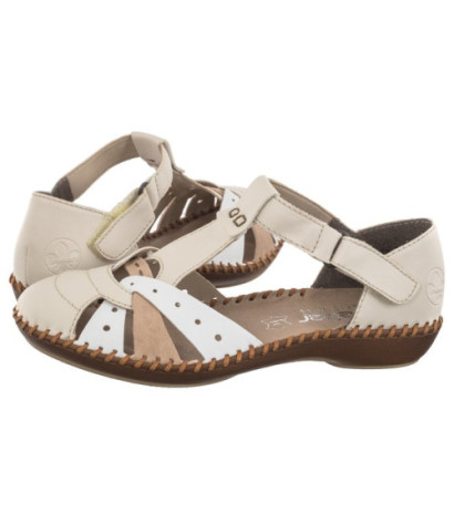 Rieker Beżowe M1655-61 (RI80-b) sandales