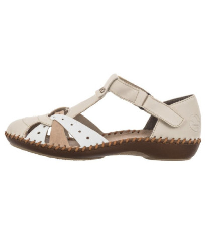 Rieker Beżowe M1655-61 (RI80-b) sandales