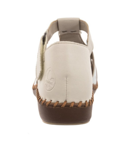 Rieker Beżowe M1655-61 (RI80-b) sandales