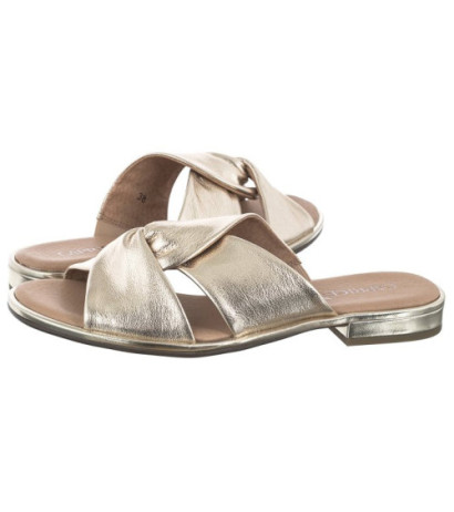 Caprice Złote 9-27100-42 959 Platin Metal (CP361-a) Sieviešu apavi/Flip Flops