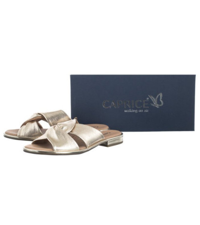 Caprice Złote 9-27100-42 959 Platin Metal (CP361-a) Sieviešu apavi/Flip Flops