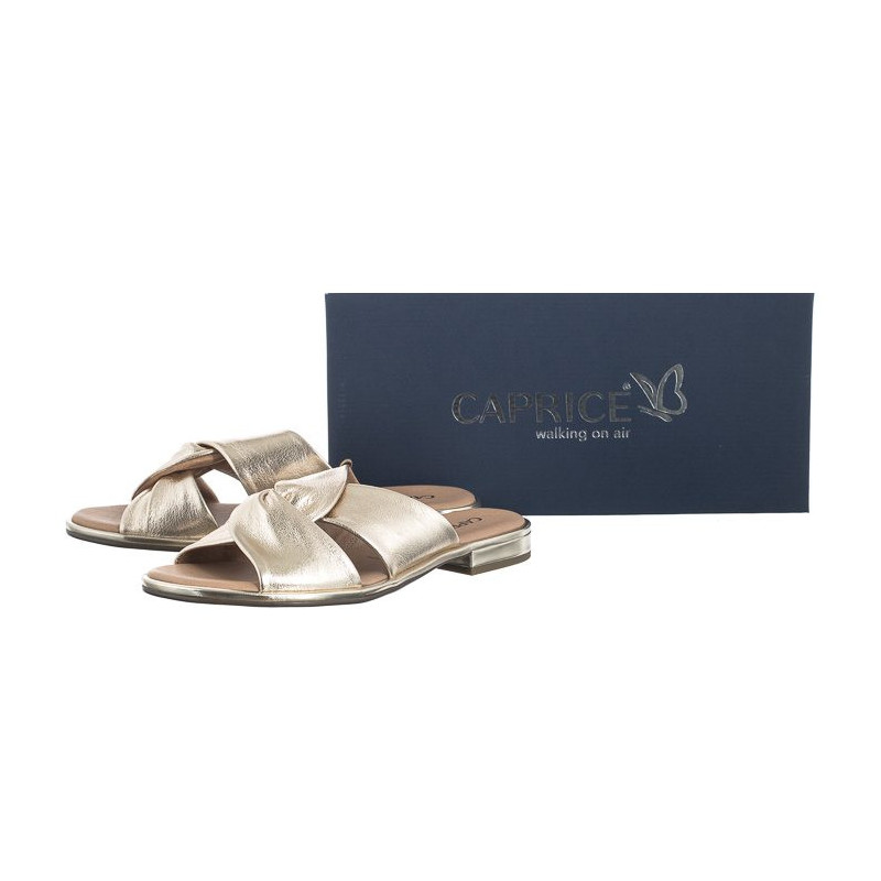 Caprice Złote 9-27100-42 959 Platin Metal (CP361-a) Sieviešu apavi/Flip Flops