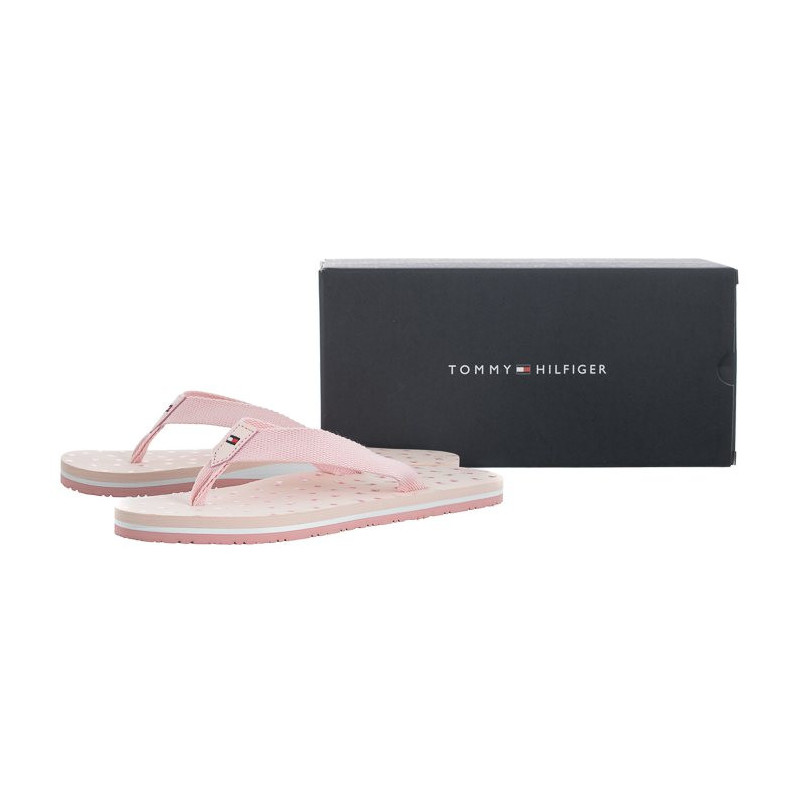 Tommy Hilfiger Flag Flip Flop Rosa T3A8-32787-0058 302 (TH768-a) apavi