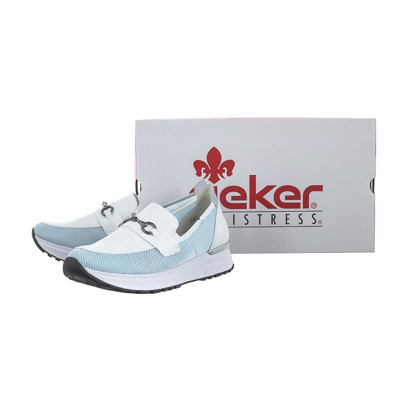 Rieker Niebieskie N7455-80 Blue Combination (RI103-a) kurpes