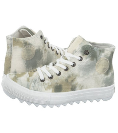 Big Star Białe/Oliwkowe LL274047 (BI480-a) bateliai