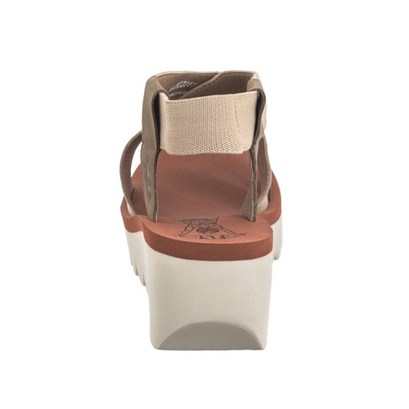 FLY London Yabi Cupi/Elas Milti/Beig/Bric P144922011 (FL383-b) shoes