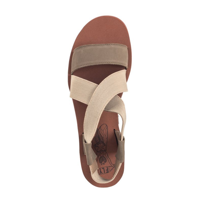 FLY London Yabi Cupi/Elas Milti/Beig/Bric P144922011 (FL383-b) batai