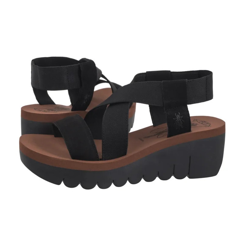 FLY London Yabi Blk/Blk Brick P144922013 (FL383-d) batai