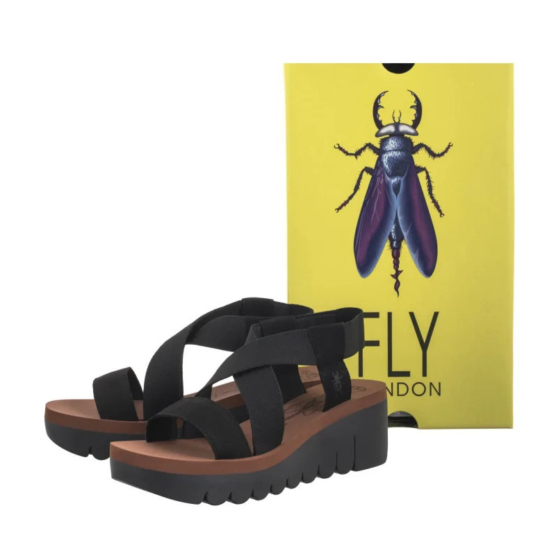 FLY London Yabi Blk/Blk Brick P144922013 (FL383-d) batai