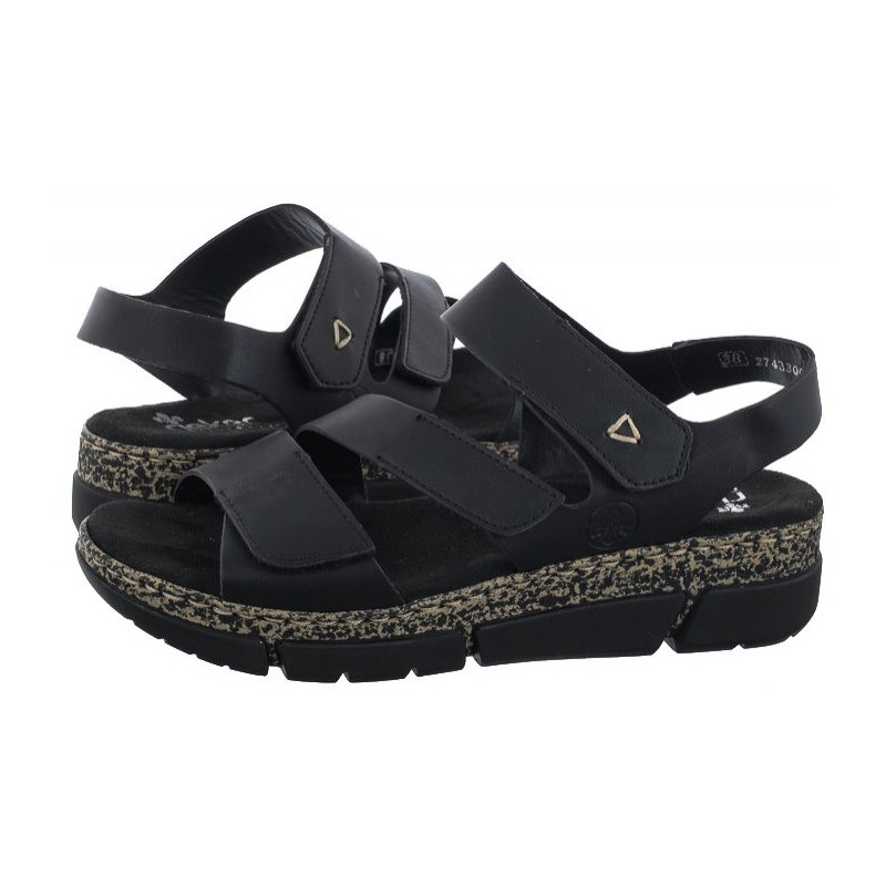 Rieker Czarne V2301-00 Black (RI109-a) shoes