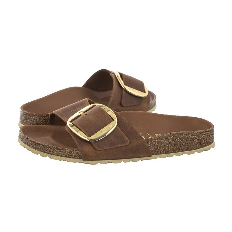 Birkenstock Madrid Big Buckle Cognac 1006525 (BK205-a) Moteriški batai/šlepetės