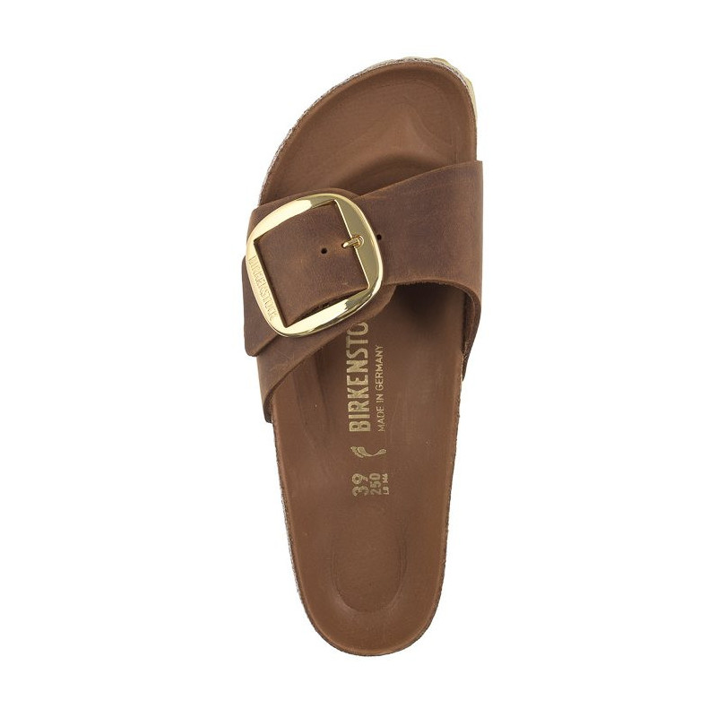 Birkenstock Madrid Big Buckle Cognac 1006525 (BK205-a) Moteriški batai/šlepetės