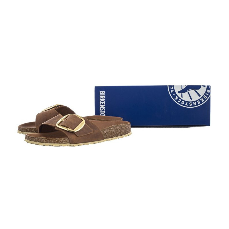 Birkenstock Madrid Big Buckle Cognac 1006525 (BK205-a) Moteriški batai/šlepetės
