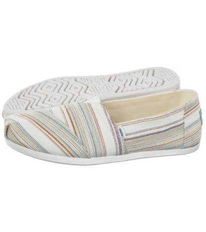 Toms Alpargata Natural Recycled Cotton Soft Stripe 10019644 (TS32-a) sportiniai bateliai