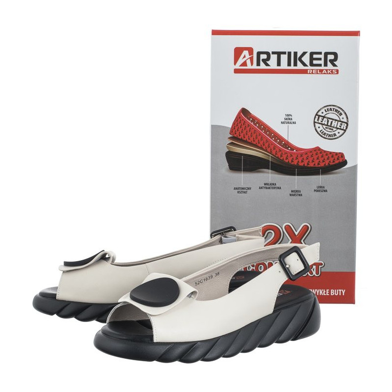 Artiker Beżowe 52C1639 (AR82-a) sandals