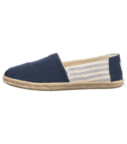 Toms Alpargata Rope Navy Recycled Cotton University Stripes 10019683 (TS31-b) sportiniai bateliai