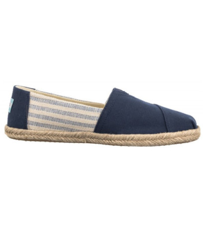 Toms Alpargata Rope Navy Recycled Cotton University Stripes 10019683 (TS31-b) kurpes