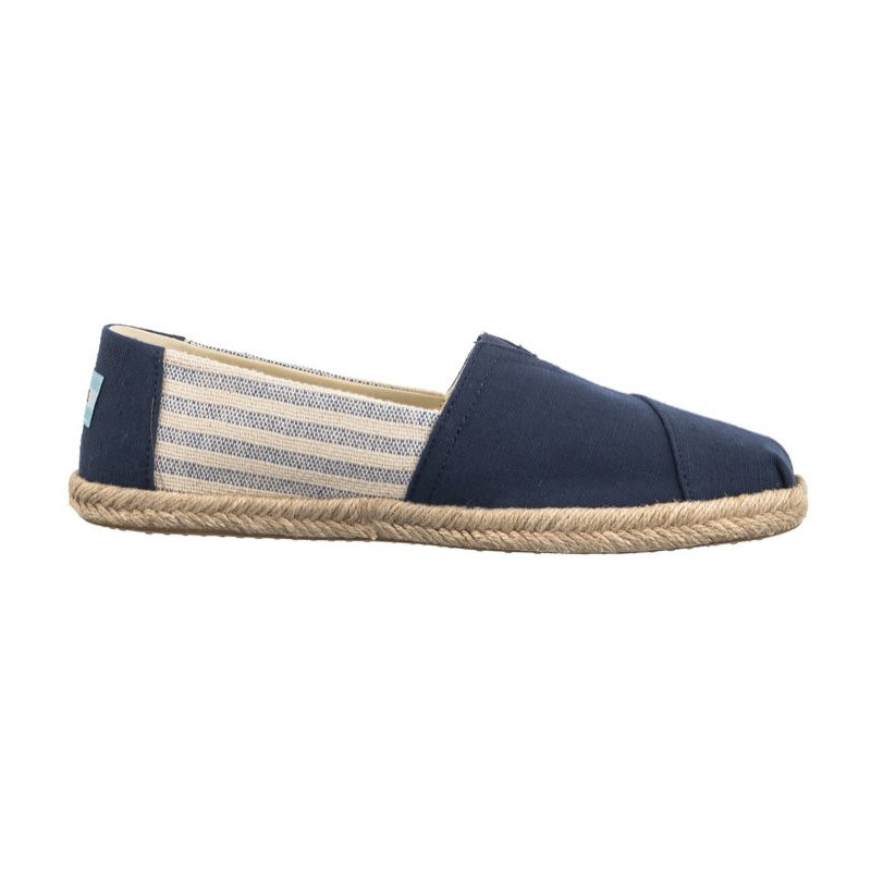Toms Alpargata Rope Navy Recycled Cotton University Stripes 10019683 (TS31-b) kurpes