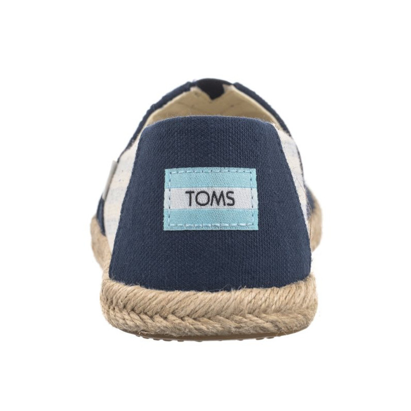 Toms Alpargata Rope Navy Recycled Cotton University Stripes 10019683 (TS31-b) kurpes