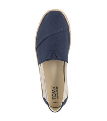 Toms Alpargata Rope Navy Recycled Cotton University Stripes 10019683 (TS31-b) kurpes