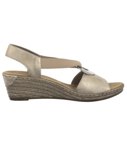 Rieker Beżowe 624H6-60 Beige (RI118-b) batai
