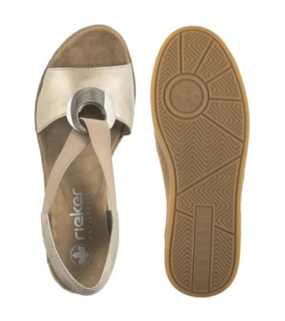 Rieker Beżowe 624H6-60 Beige (RI118-b) batai