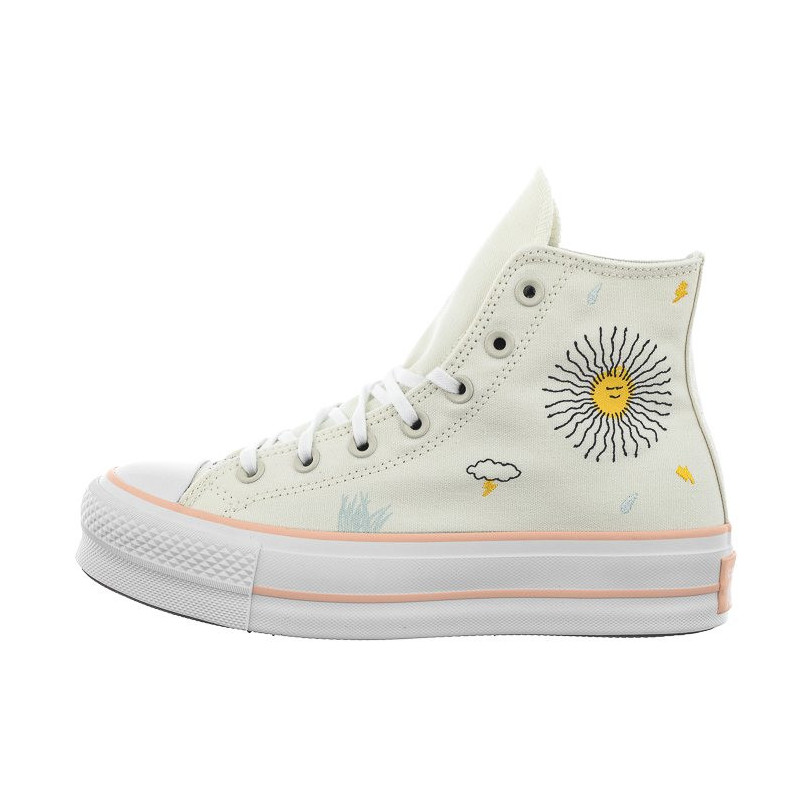Converse CTAS Lift Hi Egret/Cheeky Coral/White A03516C (CO608-a) bateliai