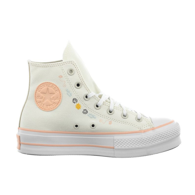 Converse CTAS Lift Hi Egret/Cheeky Coral/White A03516C (CO608-a) bateliai