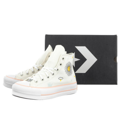 Converse CTAS Lift Hi Egret/Cheeky Coral/White A03516C (CO608-a) apavi