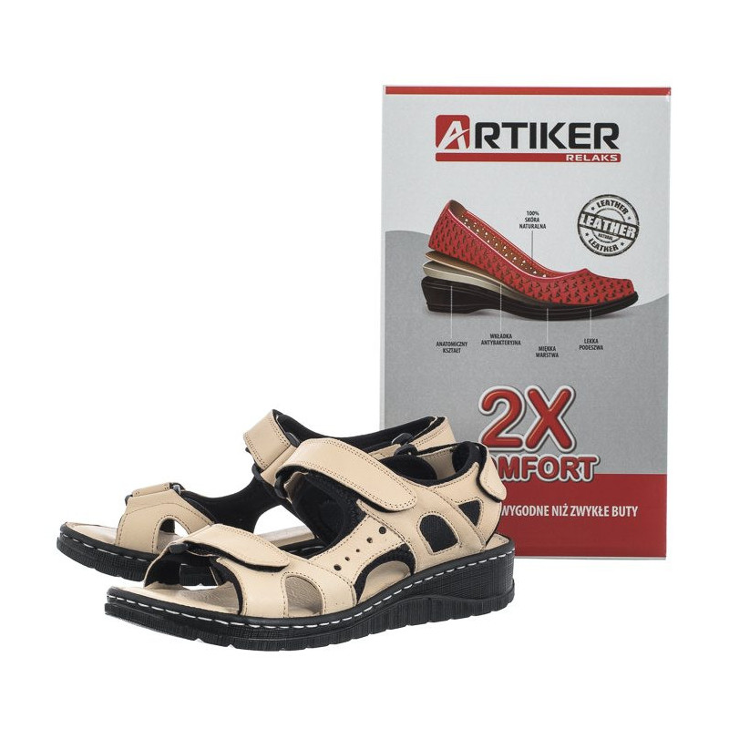 Artiker Beżowe 52C0294 (AR85-a) sandals
