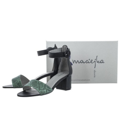 Maciejka Czarne/Zielone 04141-20/00-5 (MA1068-a) kurpes