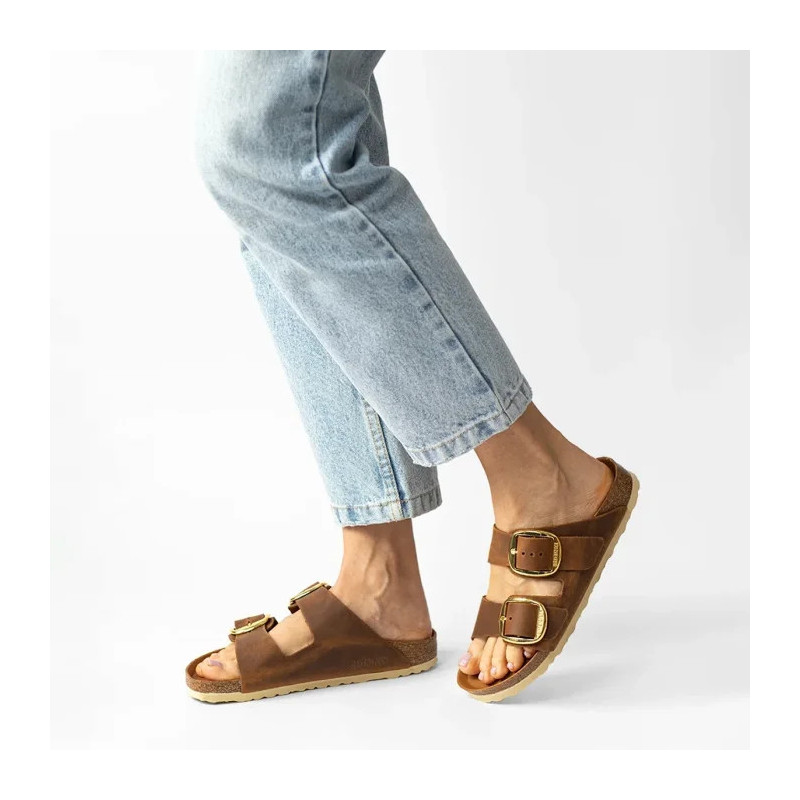 Birkenstock Arizona Big Buckle Cognac 1011073 (BK210-a) Sieviešu apavi/Flip Flops