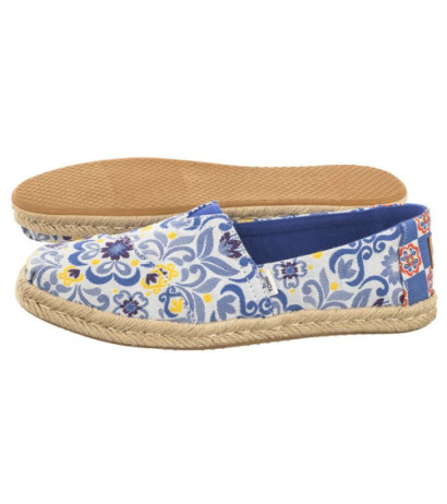 Toms Alpargata Rope Blue Multi Mediterranean Tiles Jacquard 10019819 (TS40-a) kurpes