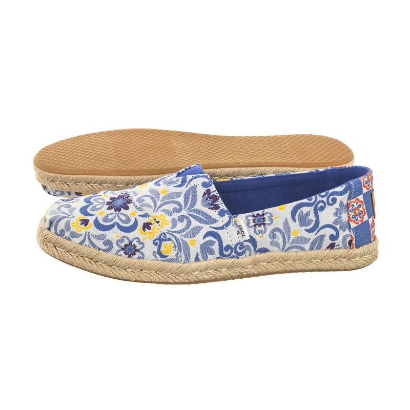 Toms Alpargata Rope Blue Multi Mediterranean Tiles Jacquard 10019819 (TS40-a) kurpes