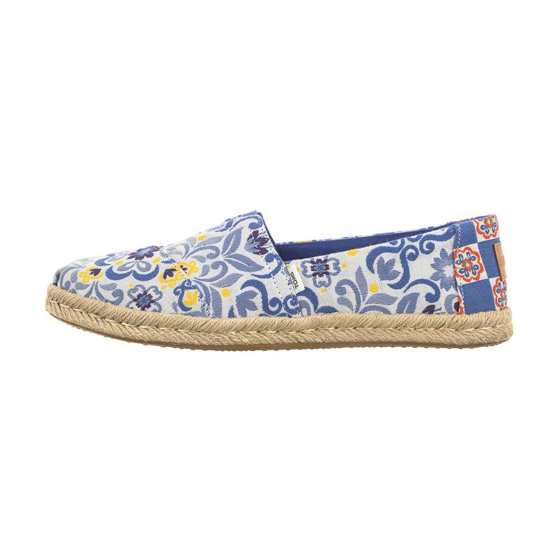 Toms Alpargata Rope Blue Multi Mediterranean Tiles Jacquard 10019819 (TS40-a) kurpes