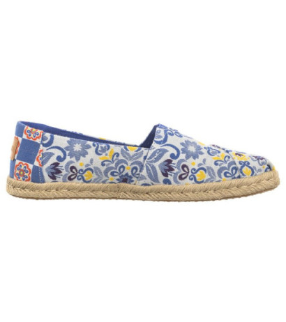 Toms Alpargata Rope Blue Multi Mediterranean Tiles Jacquard 10019819 (TS40-a) kurpes