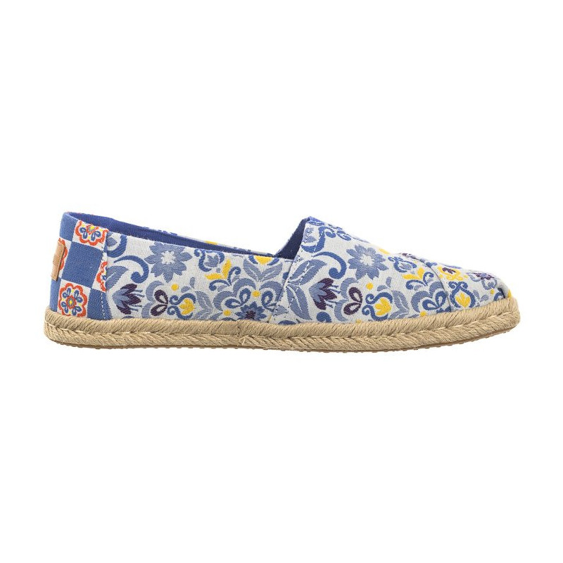Toms Alpargata Rope Blue Multi Mediterranean Tiles Jacquard 10019819 (TS40-a) kurpes