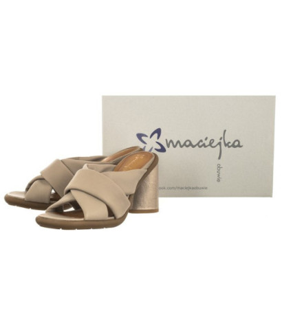 Maciejka Beżowe 06097-04/00-0 (MA1080-b) kurpes