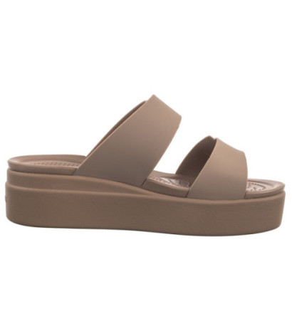 Crocs Brooklyn Buckle Low Wedge Bone 207431-2Q9 (CR293-c) Sieviešu apavi/Flip Flops