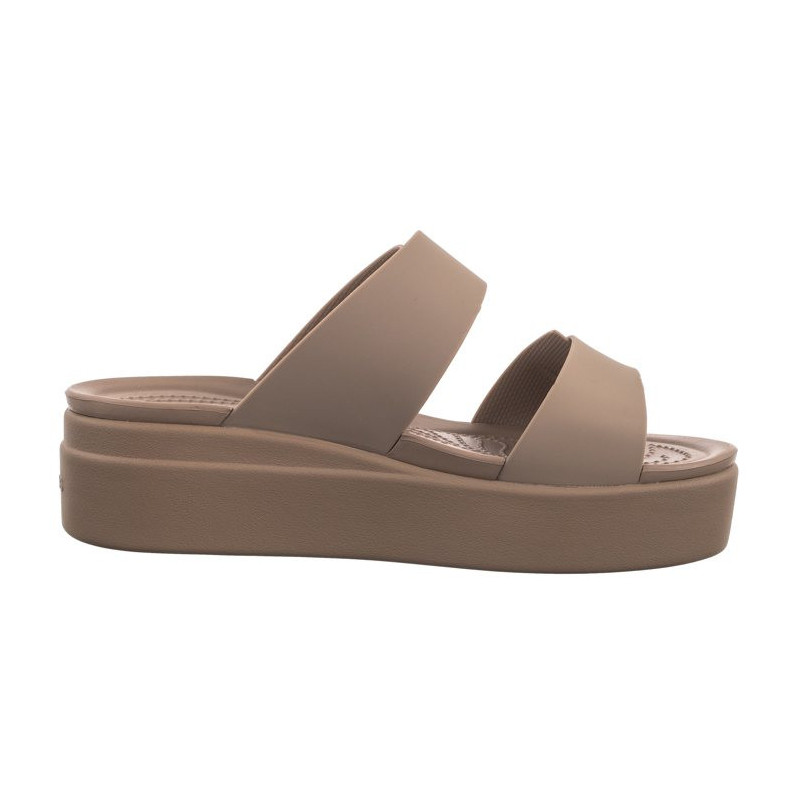 Crocs Brooklyn Buckle Low Wedge Bone 207431-2Q9 (CR293-c) Sieviešu apavi/Flip Flops