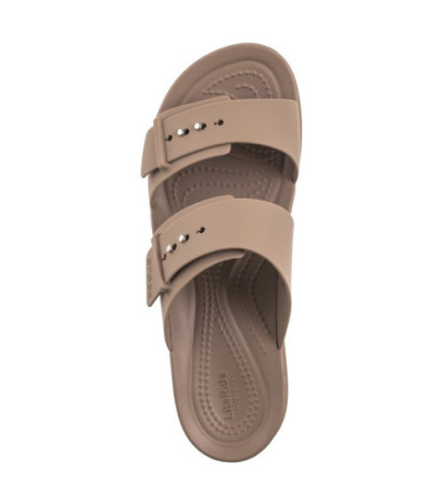 Crocs Brooklyn Buckle Low Wedge Bone 207431-2Q9 (CR293-c) Sieviešu apavi/Flip Flops