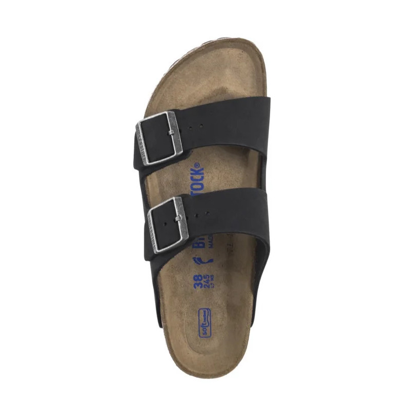 Birkenstock Arizona Bs Soft Footbed Black 1019035 (BK217-d) Moteriški batai/šlepetės