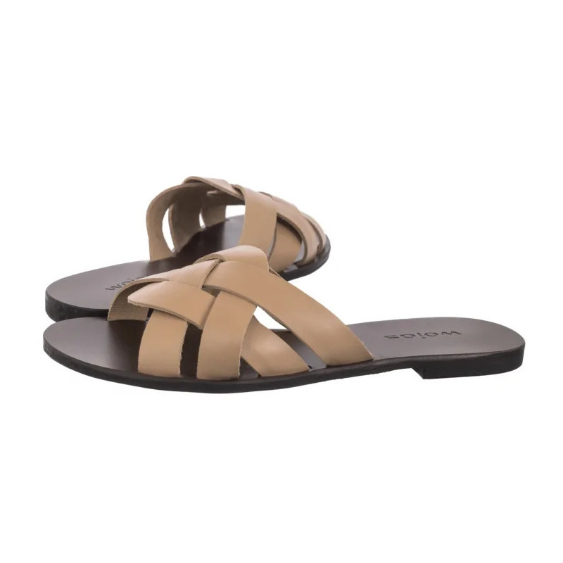 Wojas Beżowe 74025-54 (WO152-b) Women's Shoes/Flip Flops