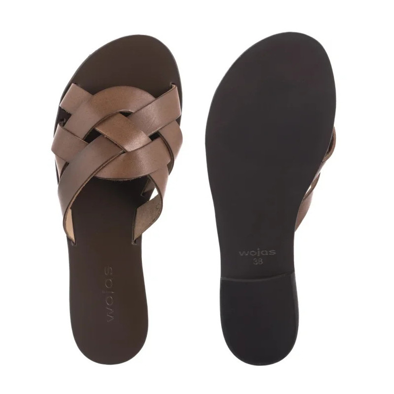 Wojas Brązowe 74025-53 (WO152-c) Sieviešu apavi/Flip Flops