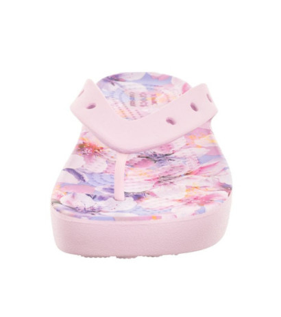 Crocs Classic Platform Cherry Blossom Flip Ballerina Pink/Flor 208834-6W8 (CR297-a) šlepetės