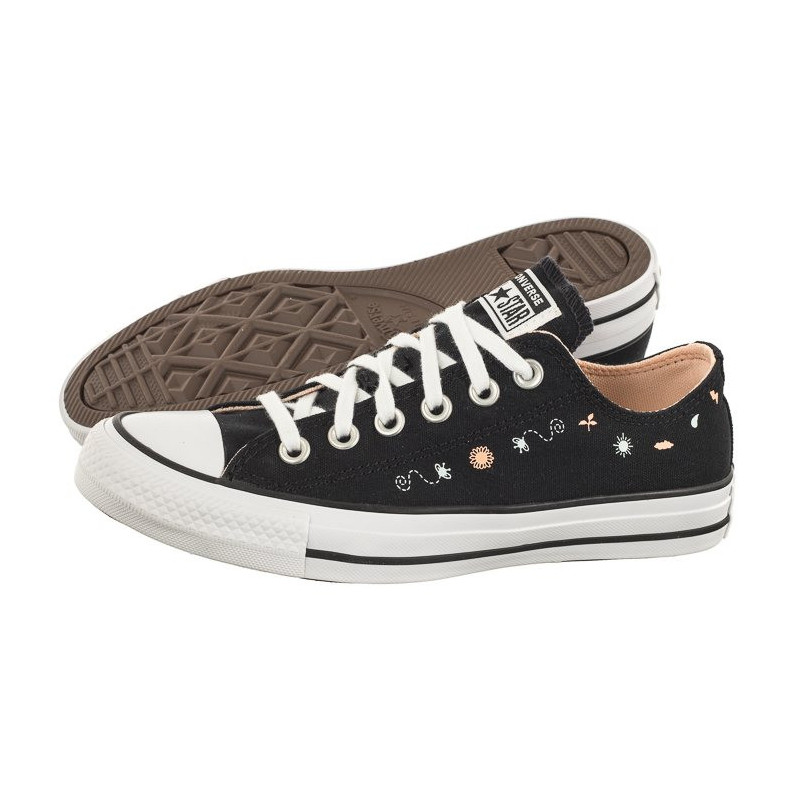 Converse CTAS Ox Black/Cheeky Coral/White A03520C (CO624-a) shoes