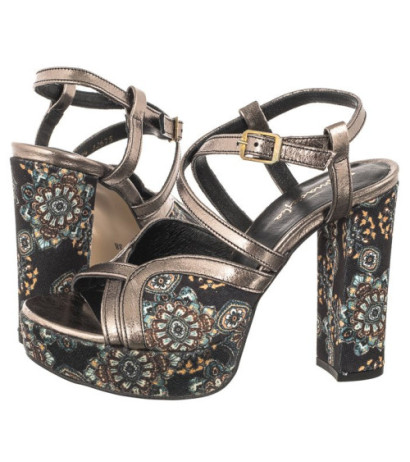 Maciejka Czarny/Kwiaty 06084-01/00-1 (MA1098-b) shoes