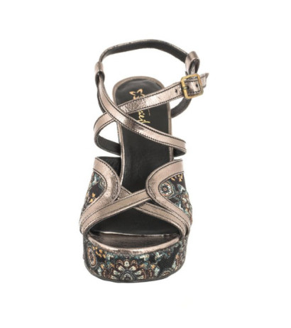 Maciejka Czarny/Kwiaty 06084-01/00-1 (MA1098-b) bateliai