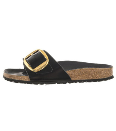 Birkenstock Madrid Big Buckle High-Shine Black 1022650 (BK238-a) Women's Shoes/Flip Flops