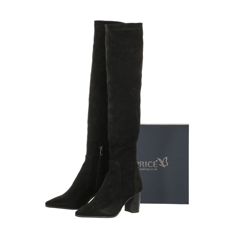 Caprice Czarne 9-25521-41 044 Black Stretch  (CP375-a) bateliai